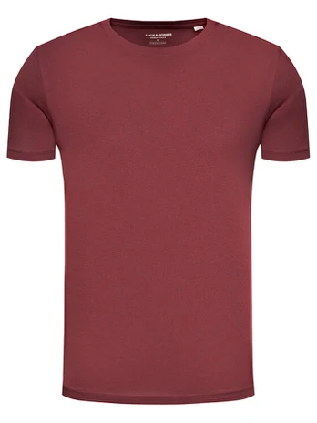 Jack & Jones Marškinėliai Basic 12156101 Vyšninė Slim Fit