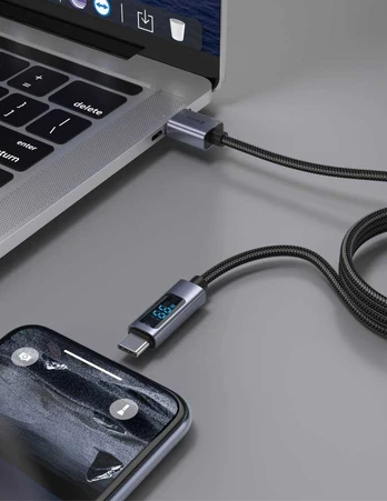 Swissten LCD Cable USB-A / USB-C 1.5m