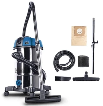 Statybinis pramoninis siurblys Scheppach NTS 30 1300W + daugkartinis filtras