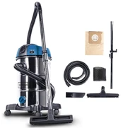 Statybinis pramoninis siurblys Scheppach NTS 30 1300W + daugkartinis filtras kaina