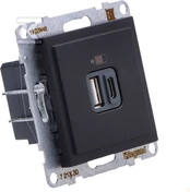 Legrand GN.USB A+C Juodas SUNO