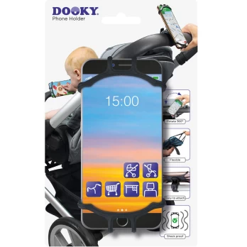 DOOKY universalus telefono laikiklis, juodas, 5728010