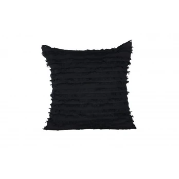 Edith Cushion Cover Cotton - Black 60x60