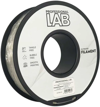 3D Plastikas - Filamentas TPU skaidrus | 1.75 mm, 1kg | Professional LAB