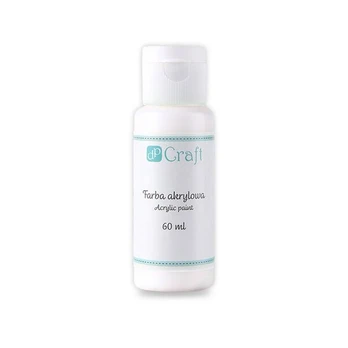 Akriliniai dažai 60ml, baltos spalvos