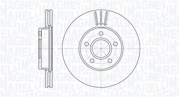 Stabdžių diskas MAGNETI MARELLI 361302040136