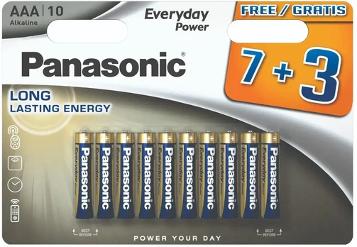 Panasonic Batteries Panasonic baterijos „Panasonic Everyday Power“ akumuliatorius LR03EPS/10BW (7+3)