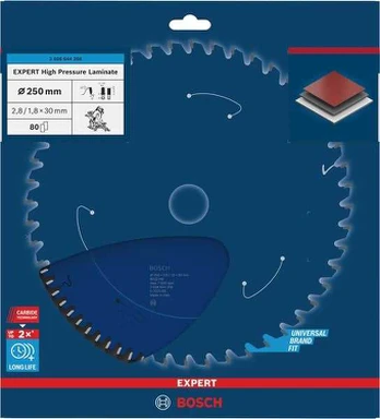 Bosch Expert HPL 250 x 30mm, 80T