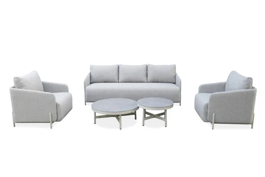 5-ių dalių lauko baldų komplektas Aura Caffe, Grey