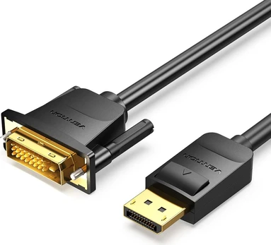 DisplayPort - DVI adapteris Vention HAFBF Juoda 2 m