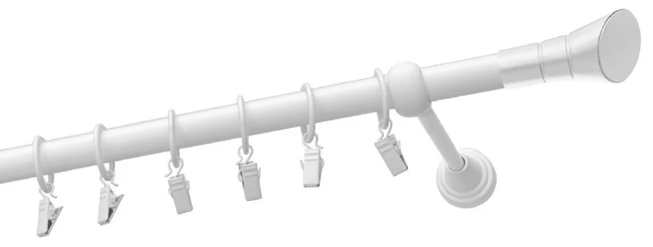 Karnizas Olimp Cosmo, 200 cm, Ø 19 mm, balta