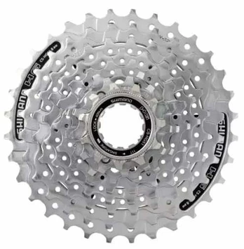 Dantratis Shimano Alivio CS-HG51-8, plienas, sidabro