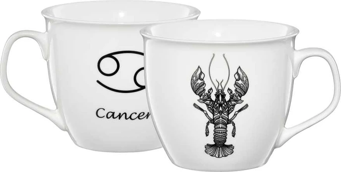 Puodelis porcelanowy Zodiac 550 ml Rak AMBITION