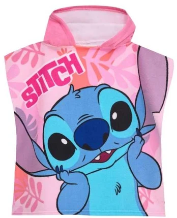 MCU Disney Lilo og Stitch Rožinė Poncho badehåndklæde