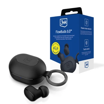 Belaidės ausinės 3mk FlowBuds 6.0 juodos