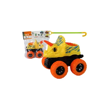 Lean Triceratops trinties pavara transporto priemonė geltona
