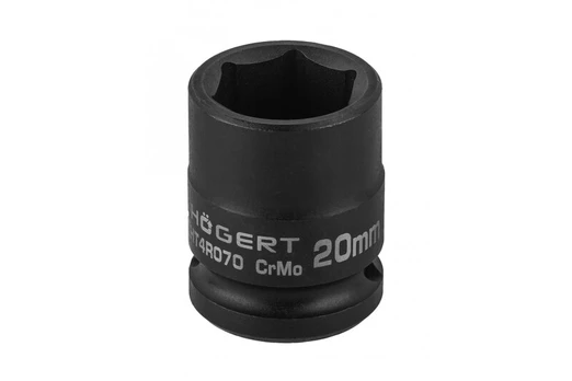 Smūginis lizdas 1/2" 20 mm trumpas