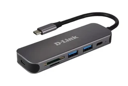 Šakotuvas D-Link DUB-2325/E 5-in-1 USB-C Hub mit Card Reader kaina