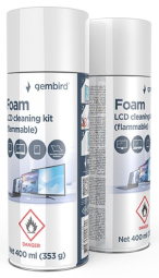 Gembird Foam LCD cleaning kit (flammable), 400 ml