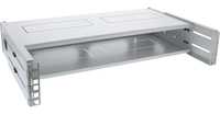 InLine® 19" foldable rack, 2U, 24-40cm depth, with cover, pilkas
