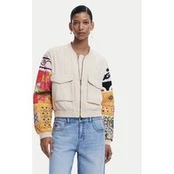 Desigual Bomber striukė Austin 25SWEW51 Smėlio Regular Fit