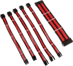 Kabelis Kolink Core Adept Braider Cable Extension Kit 24-pin male, 24-pin male, 0.3 m, juoda/raudona