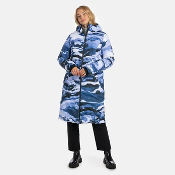 Huppa Moteriškas žieminis paltas EIRA, navy pattern, S