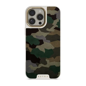 Tropical Green Camo - iPhone 16 Pro Max Case, Elite Light (MagSafe) / Gold