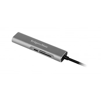 Kruger & Matz Adapteris (HUB) C tipo USB į HDMI / USB 3.0 / SD / MicroSD / C