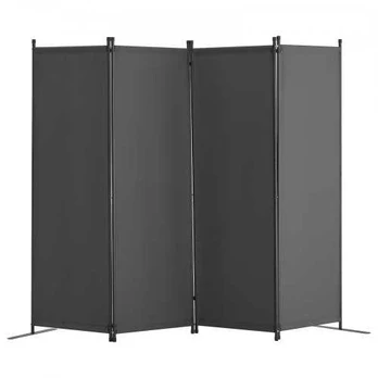 Kambario pertvara, 4 panelių, pilka