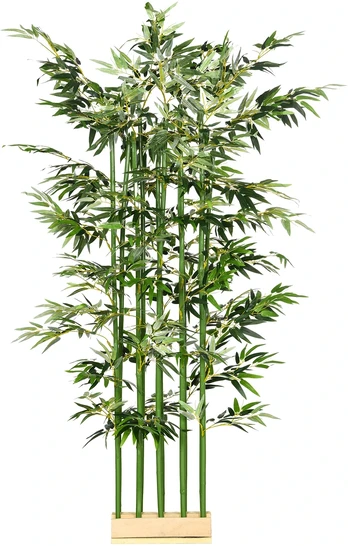 Aosom Dirbtinis bambukas, žalia, 180 cm