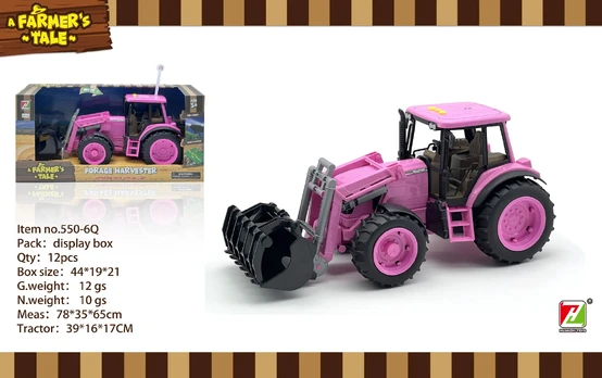 Pink Tractor 1:16 with Lights and Sound Function