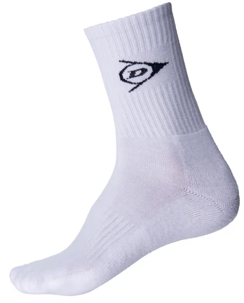 Teniso kojinės unisex DUNLOP Crew 39-46 White 3-pack