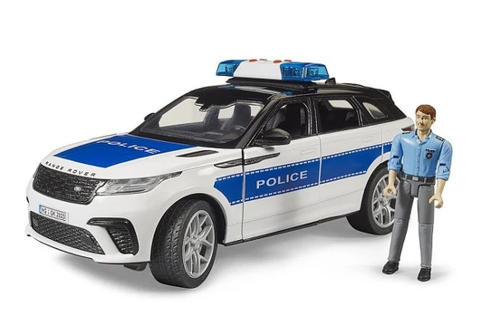 BRUDER 02890 Policijos visureigis Range Rover Velar su figūrėle