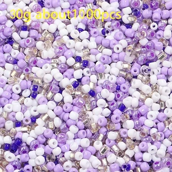 Karoliukai su vamzdeliais, Violetinė Ir Balta
