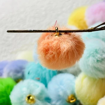Pompomai dirbtinis kailis