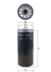Kuro filtras KNECHT KC 300 kaina
