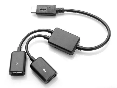Usb-c 3.1 Otg Hub su 2x Usb 2.0 jungtimis