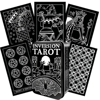 Inversion Tarot kortos skardinėje dėžutėje