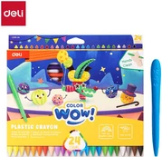 Vaškinės kreidelės DELI ColorWow 24 spalvų kaina