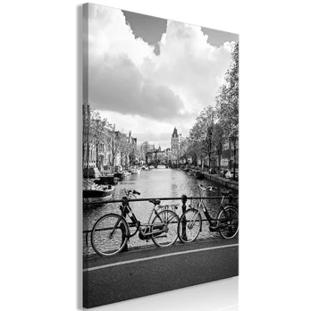 Artgeist Paveikslas - Bikes On Bridge (1 Part) Vertical 40x60