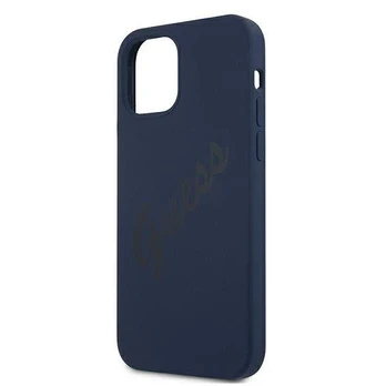 Dėklas Guess GUHCP12SLSVSBL Script Vintage iPhone 12 mini 5,4" Mėlynas