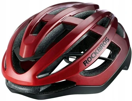 Rockbros plento dviratininko šalmas 55-61 cm raudonas L