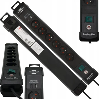 Brennenstuhl Maitinimo lizdų blokas, 6 lizdai, jungiklis, 1xusb-c, 1xusb-a