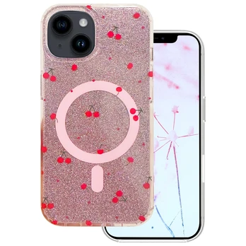 Dėklas Mocco Cherry Mag Back Case for Apple iPhone 13 / 14