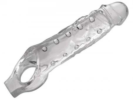 XR Brands Clearly Ample Intimate Extension Sleeve Transparent 16 cm