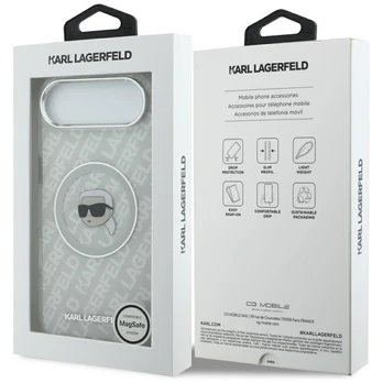 Dėklas Karl Lagerfeld IML Karl Head Logo MagSafe do iPhone Air pilka
