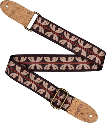 Diržas ukulelei Cascha Vegan - Ethnic Raudona Stripes CUS-VC10