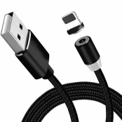 USB kabelis Magnetic Type-C magnetinis 1.0m juodas kaina