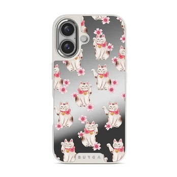 Maneki Neko - iPhone 16 Case, Elite Mirror Light (MagSafe) / Silver